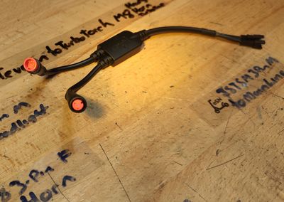 Teverun to TurboTorch M8 Headlight &amp; Horn Conversion Cable [TurboTap]