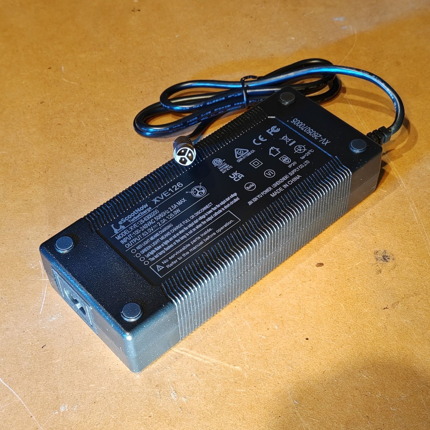 TurboCharge Charger 63.0V for 54V L9 2A (INMOTION S1) [XVE126]