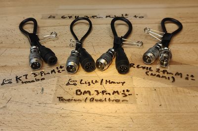 TurboCharge Conversion Cable GX16 3-Pin Male [suit newer Dragon/Langfeite | NAMI | Kaabo | Teverun/Dualtron]