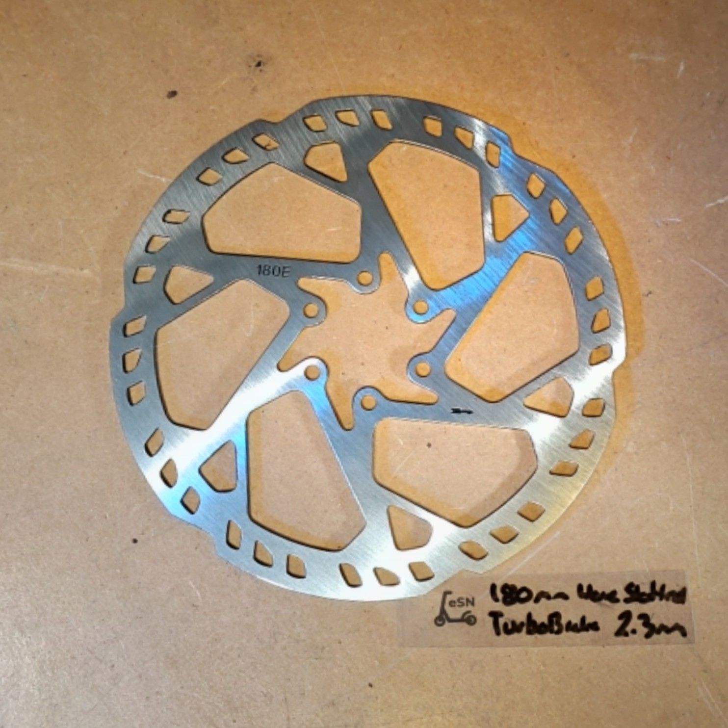 180mm Brake Disc Rotor Wave [TurboBrake 2.3mm Slotted]