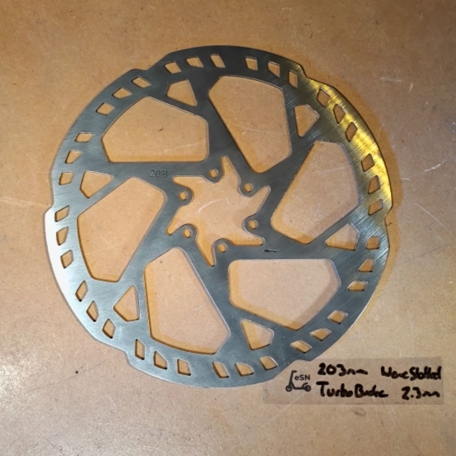 203mm Brake Disc Rotor Wave [TurboBrake 2.3mm Slotted]