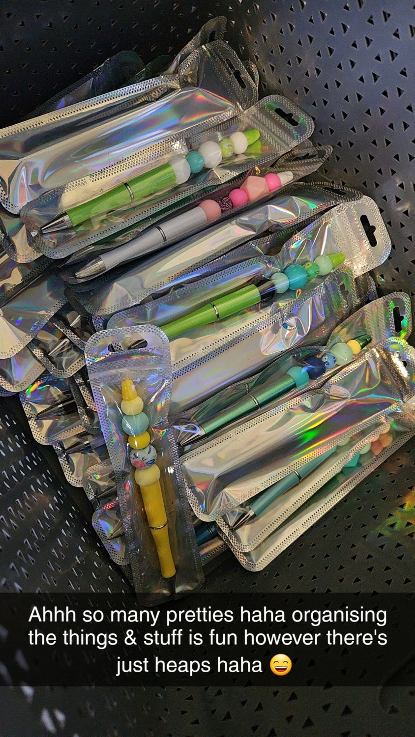 Pen beaded with heaps of colours and varieties 