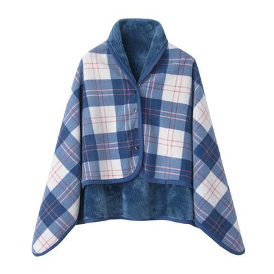 Rasa 100x140cm Wearable Fleece Blanket - Soft, Warm &amp; Anti-Pilling, Stylish Plaid Design