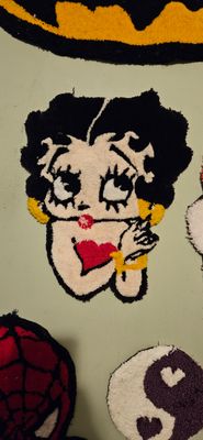 Betty boop tufted statement rug 