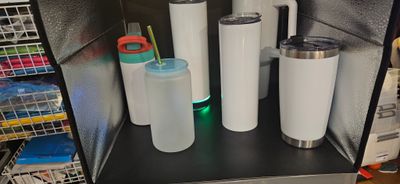 20oz Reusable Tumbler Insulated Coffee Cup straight - Customisable