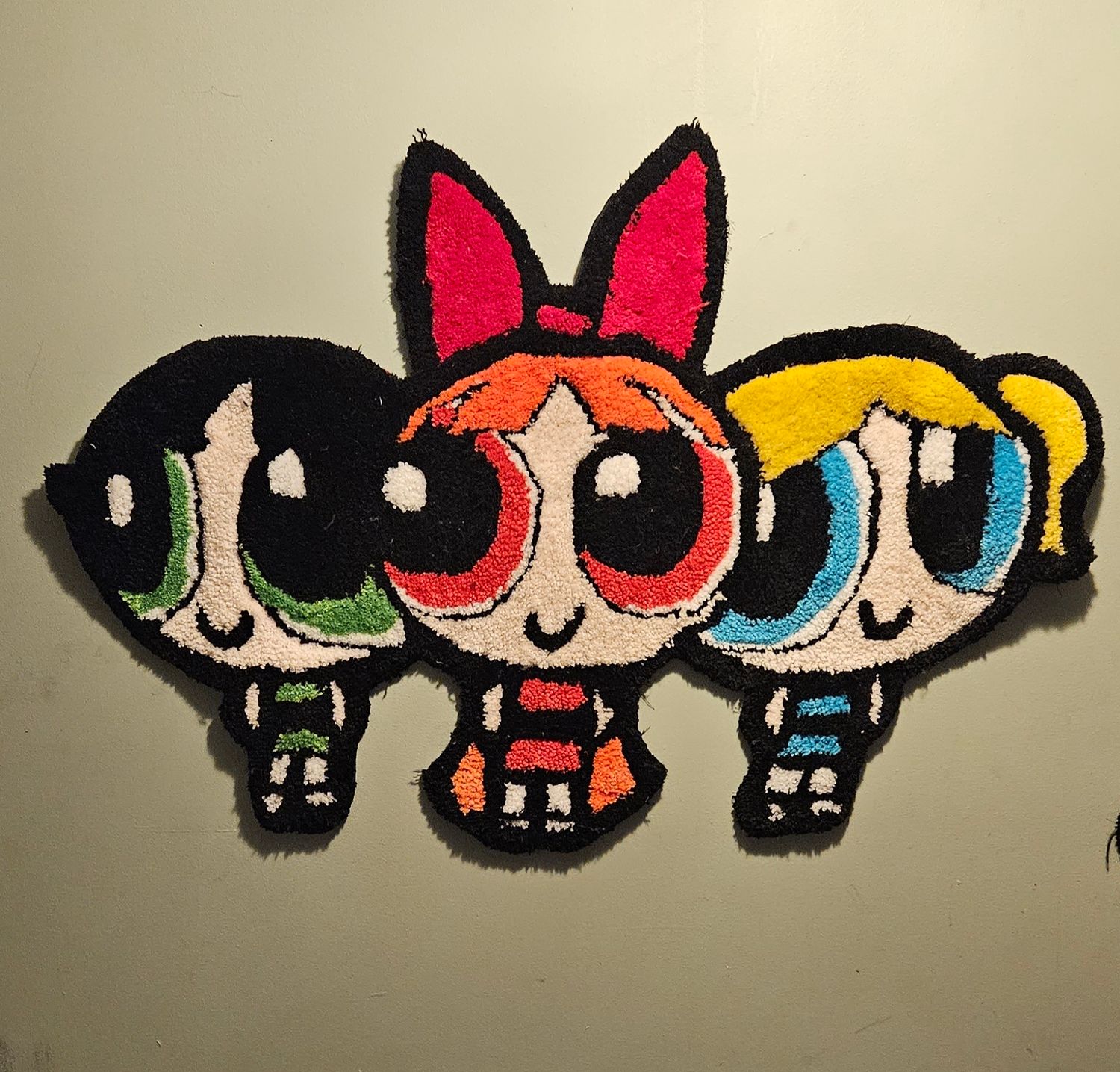 Powerpuff girls - tufted wall hanging rug