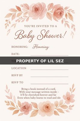 Baby shower invitations
