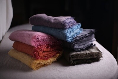 ウールリネンストール woollen linen scarf