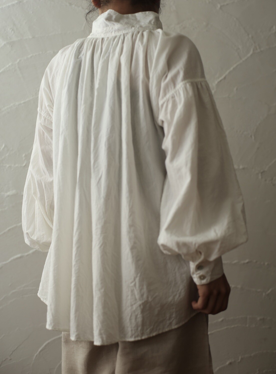 Khadi cotton blouse. HBS-22「オフ/Neutral」