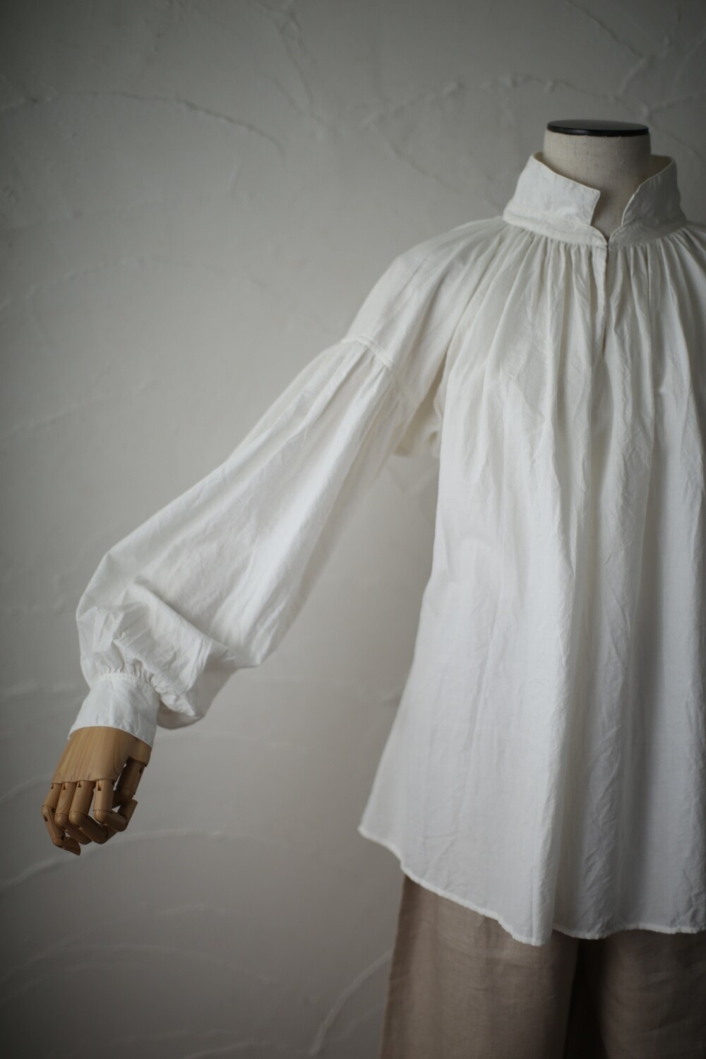 Khadi cotton blouse. HBS-22「オフ/Neutral」