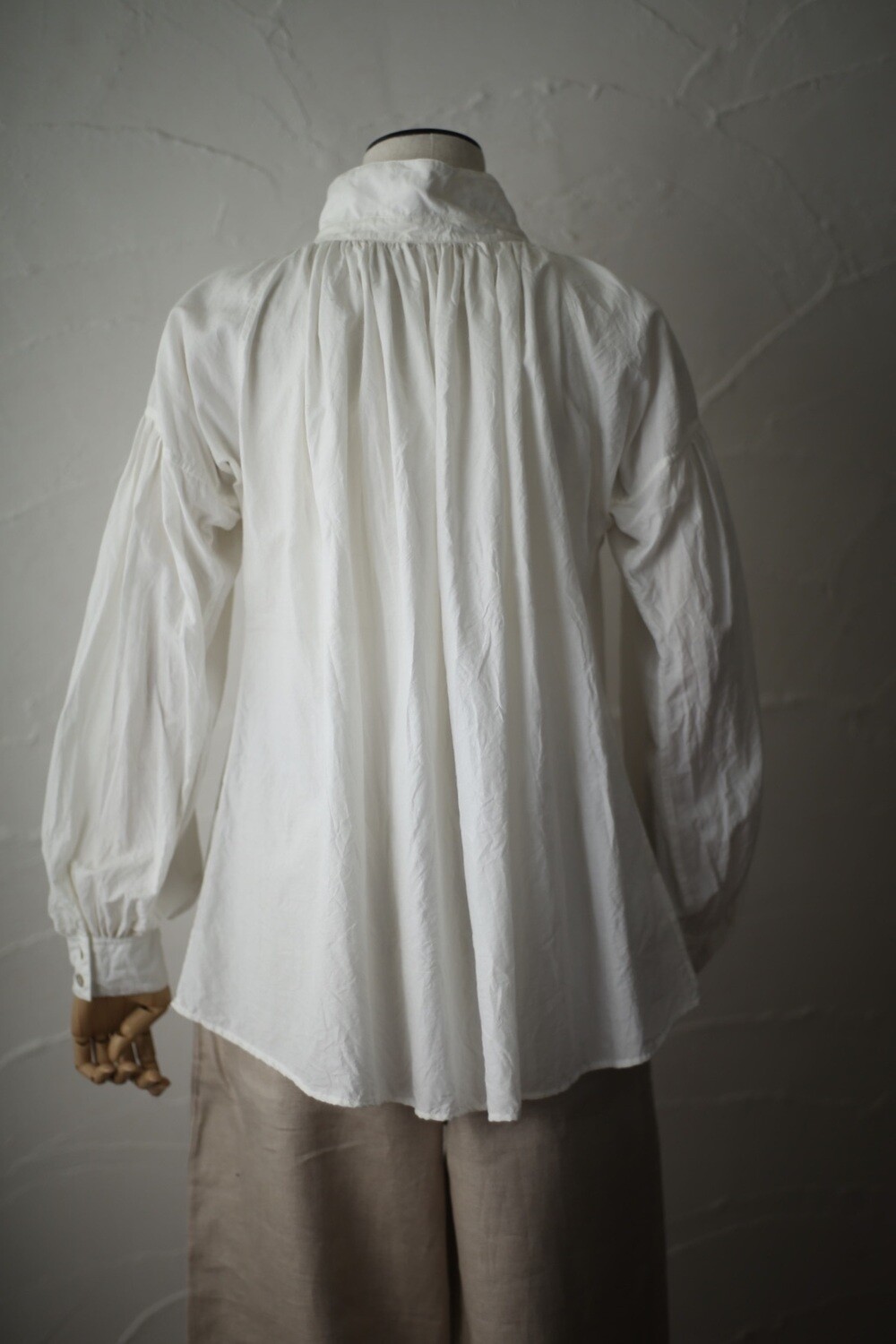 Khadi cotton blouse. HBS-22「オフ/Neutral」