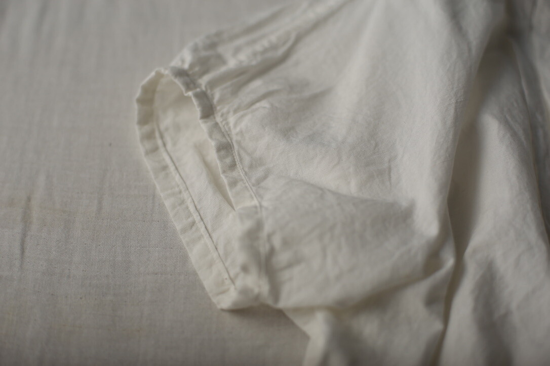 Khadi cotton tucked blouse: Natural