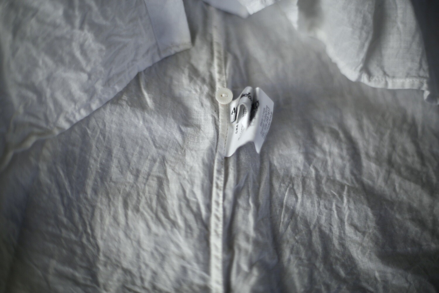 カディコットン カウント100 ピンタックブラウス/Khadi cotton pin-tucked blouse「ミルク/Milk」