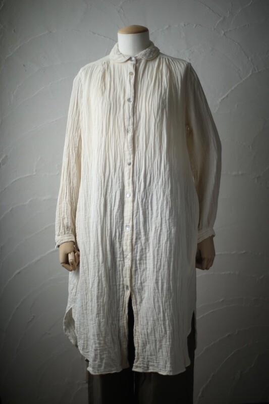 コットン ダブルガーゼブラウス Cotton double gauze blouse 「生成り/Neutral」 コットン ダブルガーゼブラウス Cotton double gauze blouse 「生成り/Neutral」