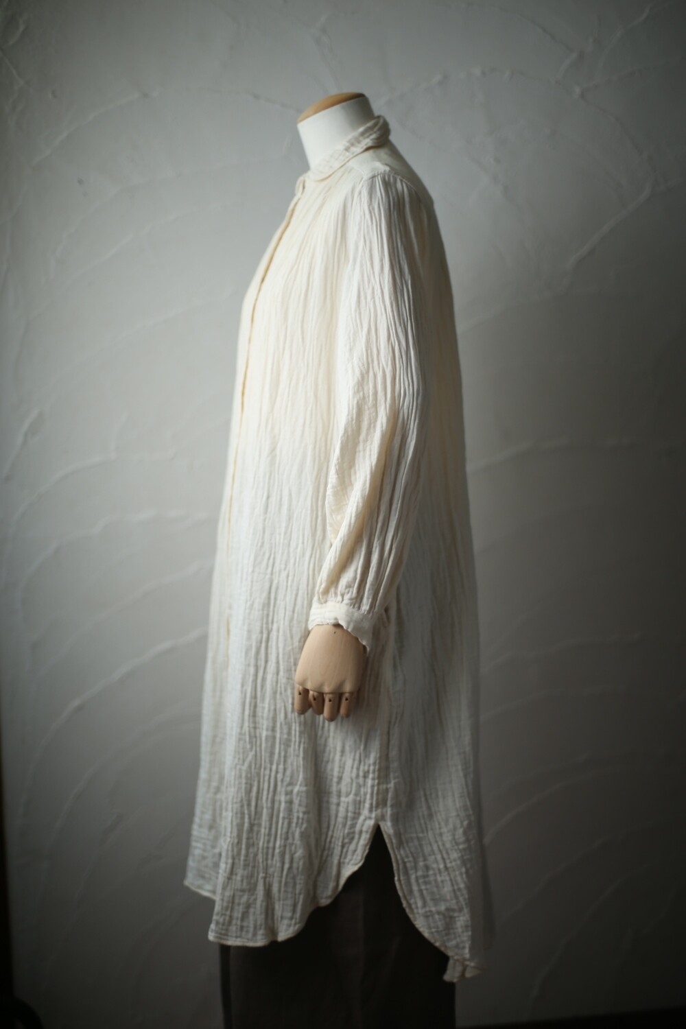 コットン ダブルガーゼブラウス Cotton double gauze blouse 「生成り/Neutral」