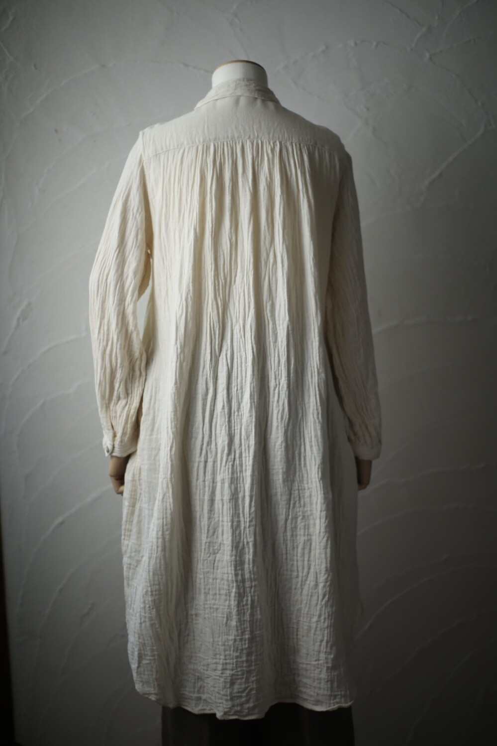 コットン ダブルガーゼブラウス Cotton double gauze blouse 「生成り/Neutral」