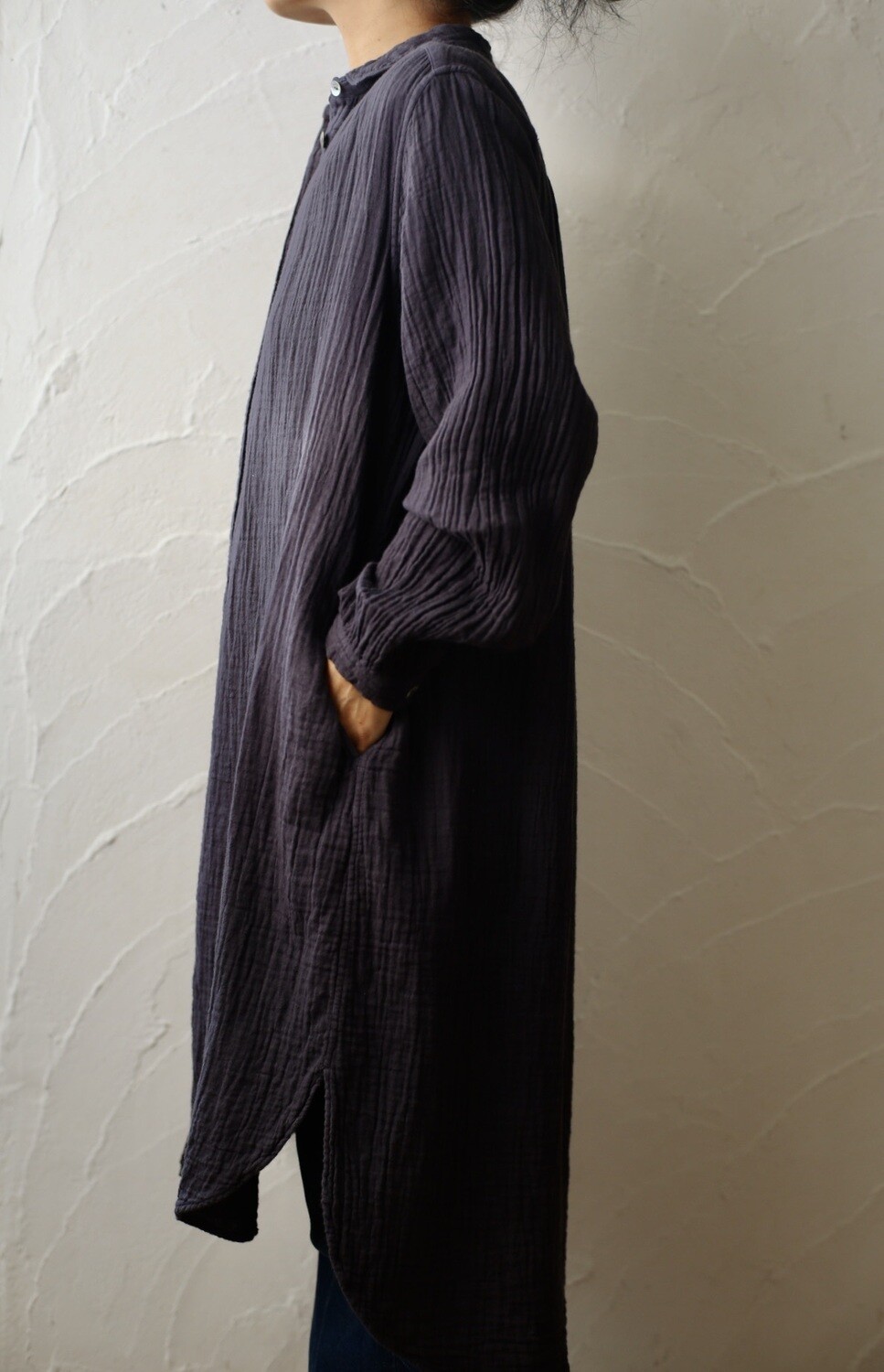 コットン ダブルガーゼブラウス Cotton double gauze blouse 「生成り/Neutral」