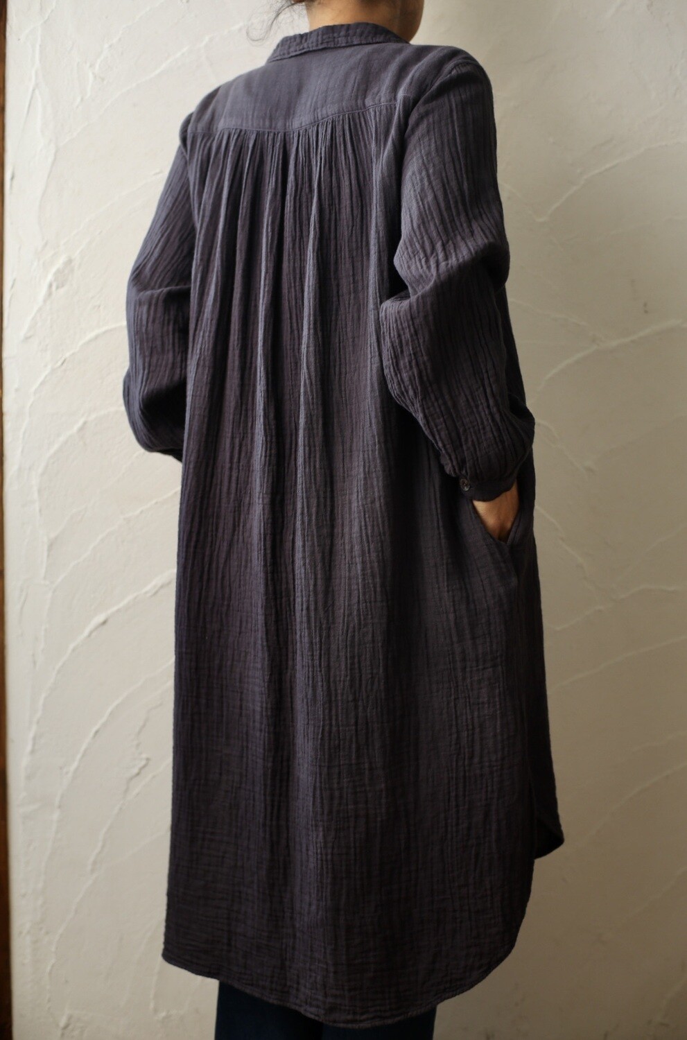 コットン ダブルガーゼブラウス Cotton double gauze blouse 「生成り/Neutral」