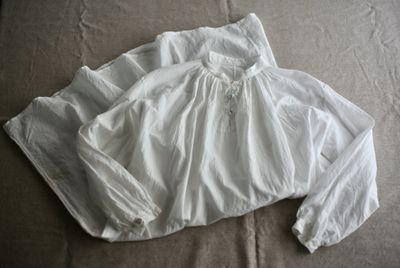 カディコットン 薄手 ロングブラウス/Khadi cotton long blouse「オフ/Neutral」