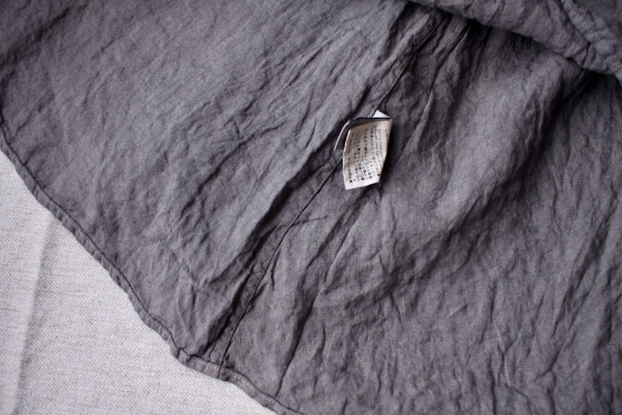 リネン プルオーバーブラウス Linen pull-over blouse「柿渋/Persimmon tannin」