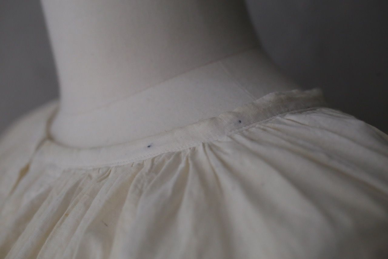 カディコットン 200カウントブラウス/Khadi cotton pullover blouse「ボタニカルプリント①/Botanical print」