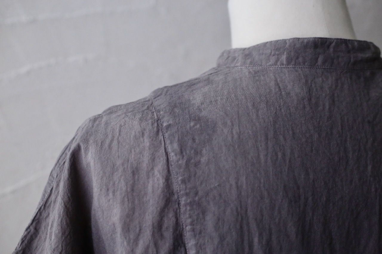 コットンローン パネル切り替えブラウス/ Cotton lawn blouse 「ボタニカルプリント⑬/Botanical print no.13」