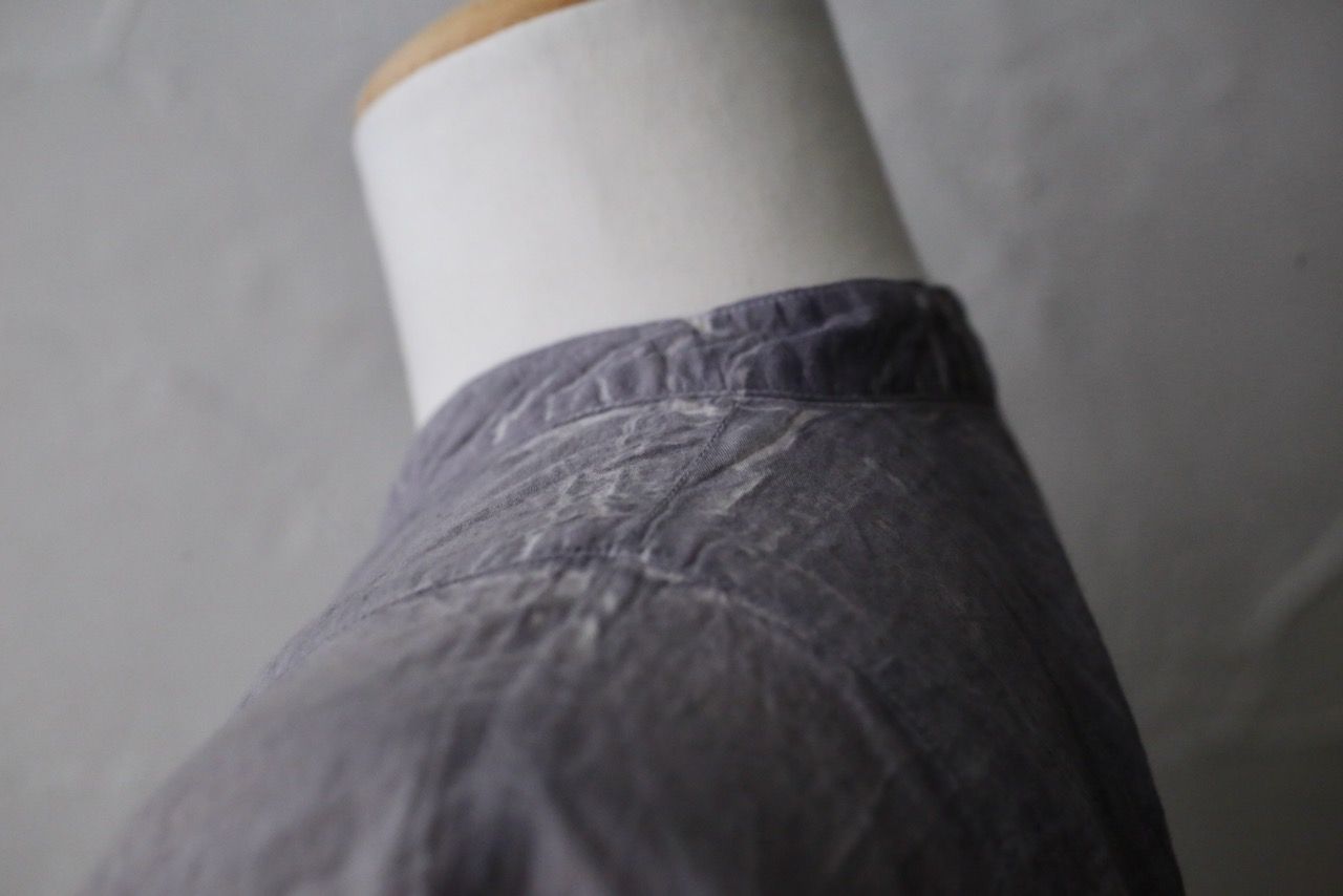 コットンローン パネル切り替えブラウス/ Cotton lawn blouse 「ボタニカルプリント⑫/Botanical print no.12」