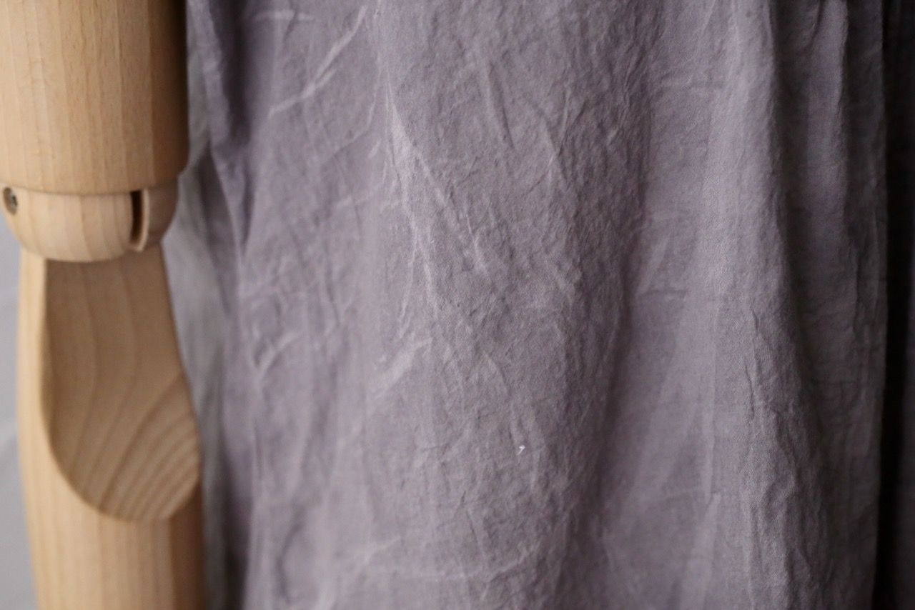 コットンローン パネル切り替えブラウス/ Cotton lawn blouse 「ボタニカルプリント⑭/Botanical print no.14」