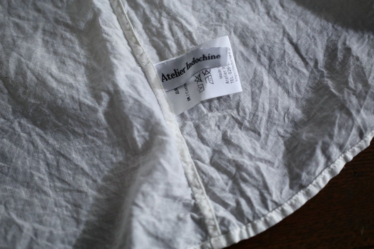 カディコットン カウント100 バルーン袖ブラウス khadi cotton pullover blouse 「オフ/Neutral」