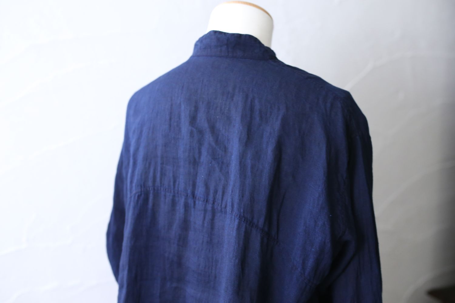 リネン プルオーバーブラウス Linen pull-over blouse「本藍発酵建て 濃紺/Deep Indigo」7/28追加しました！