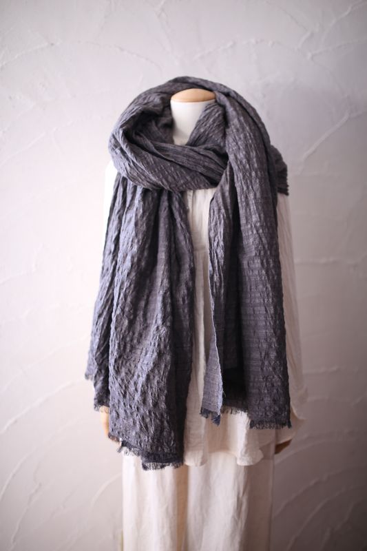 タッサーシルク 大判ストール 「ラベンダー色/Lavender」 タッサーシルク 大判ストール 「ラベンダー色/Lavender」