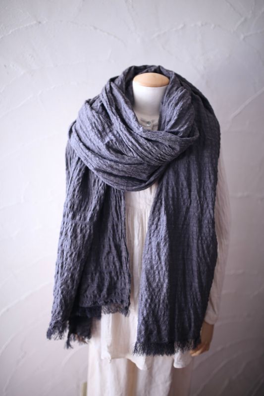 タッサーシルク 大判ストール 「紫苑(しおん)色/Light purple」 タッサーシルク 大判ストール 「紫苑(しおん)色/Light purple」