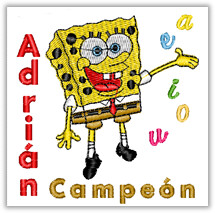 Bob Esponja campeón - Toalla ducha