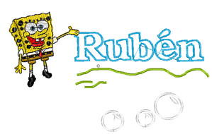 Bob Esponja burbuja - Toalla lavabo