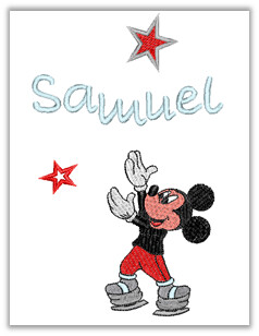 Mickey estrella - Toalla lavabo