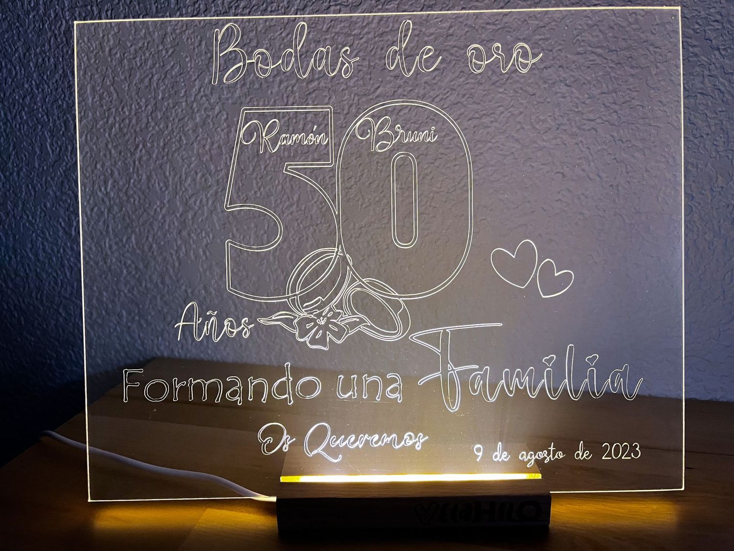 Lámpara - Bodas de Oro 1