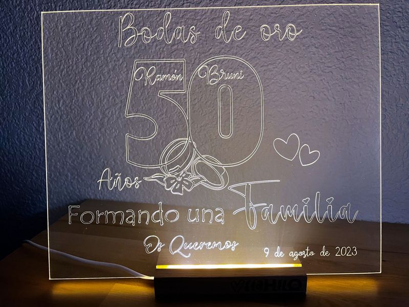 Lámpara - Bodas de Oro 1
