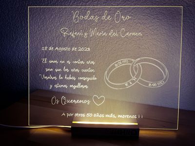 Lámpara - Bodas de Oro 2