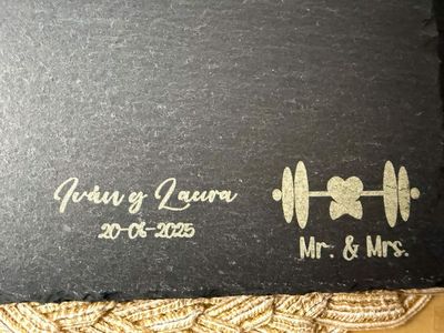 Pizarra - Pesas Mr & Mrs