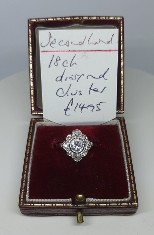 18ct Antique Diamond Cluster