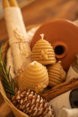 Beehive Votives with Beeswax