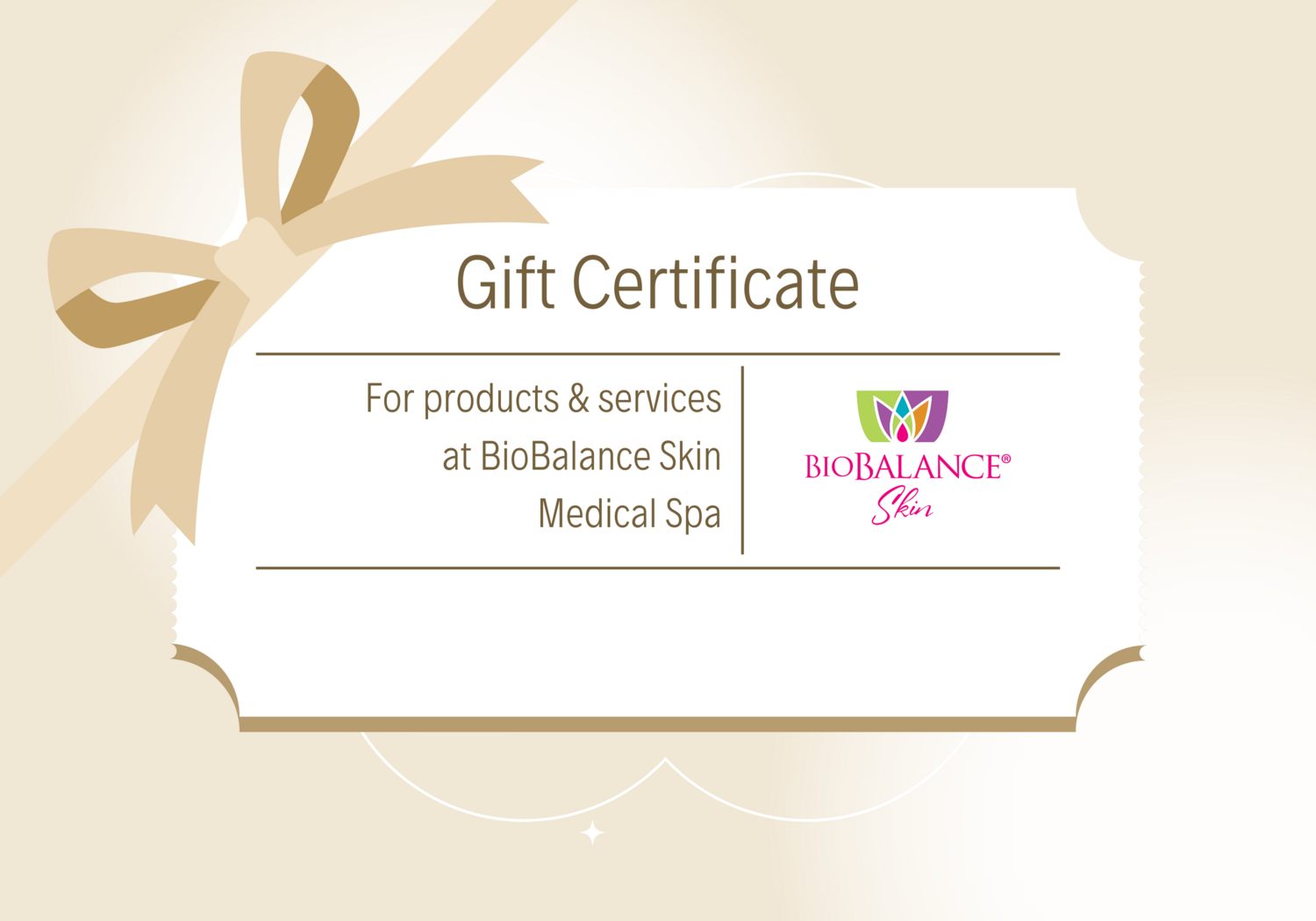 BioBalance Skin Medical Esthetics Gift Certificate