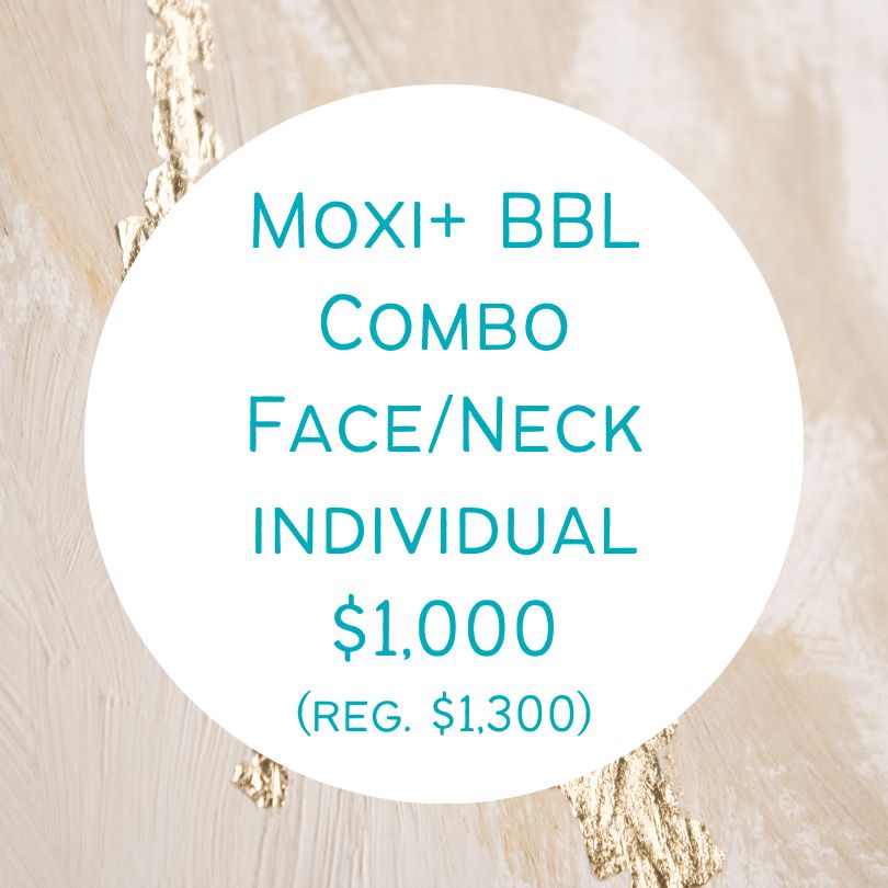 BBL + MOXI Combo Laser Treatment, Options: Face/Neck Individual