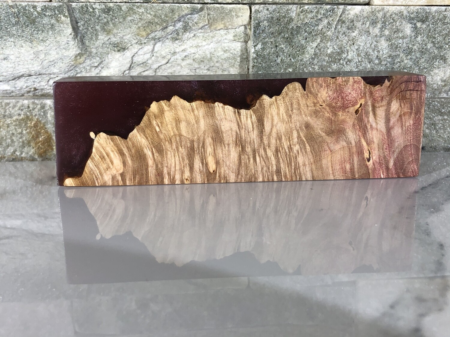 Stabilized Maple Burl - Hybrid blank