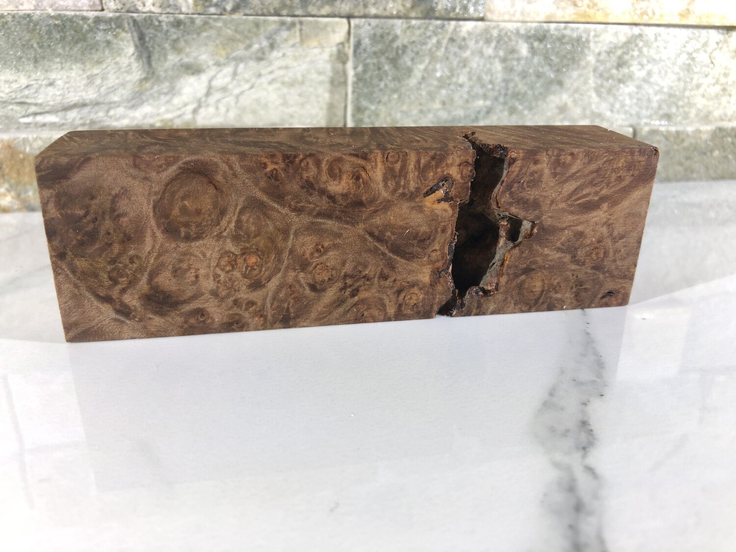 Stabilized maple burl block