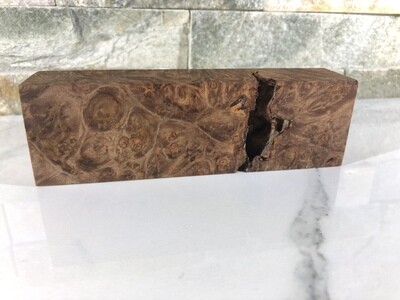 Stabilized maple burl block