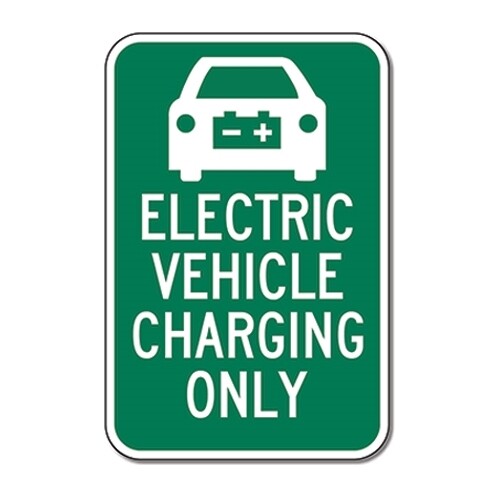 Electric Vehicle Charging Only Sign - 12x18