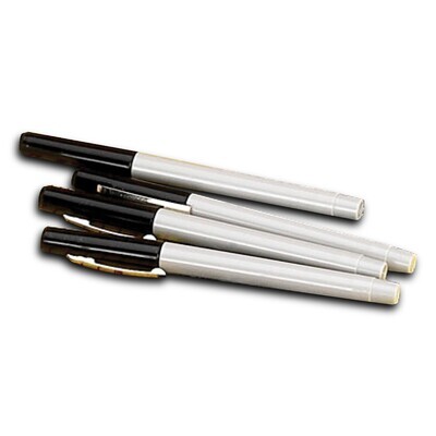 Fine Point Rigidene Pens Silver/Black
