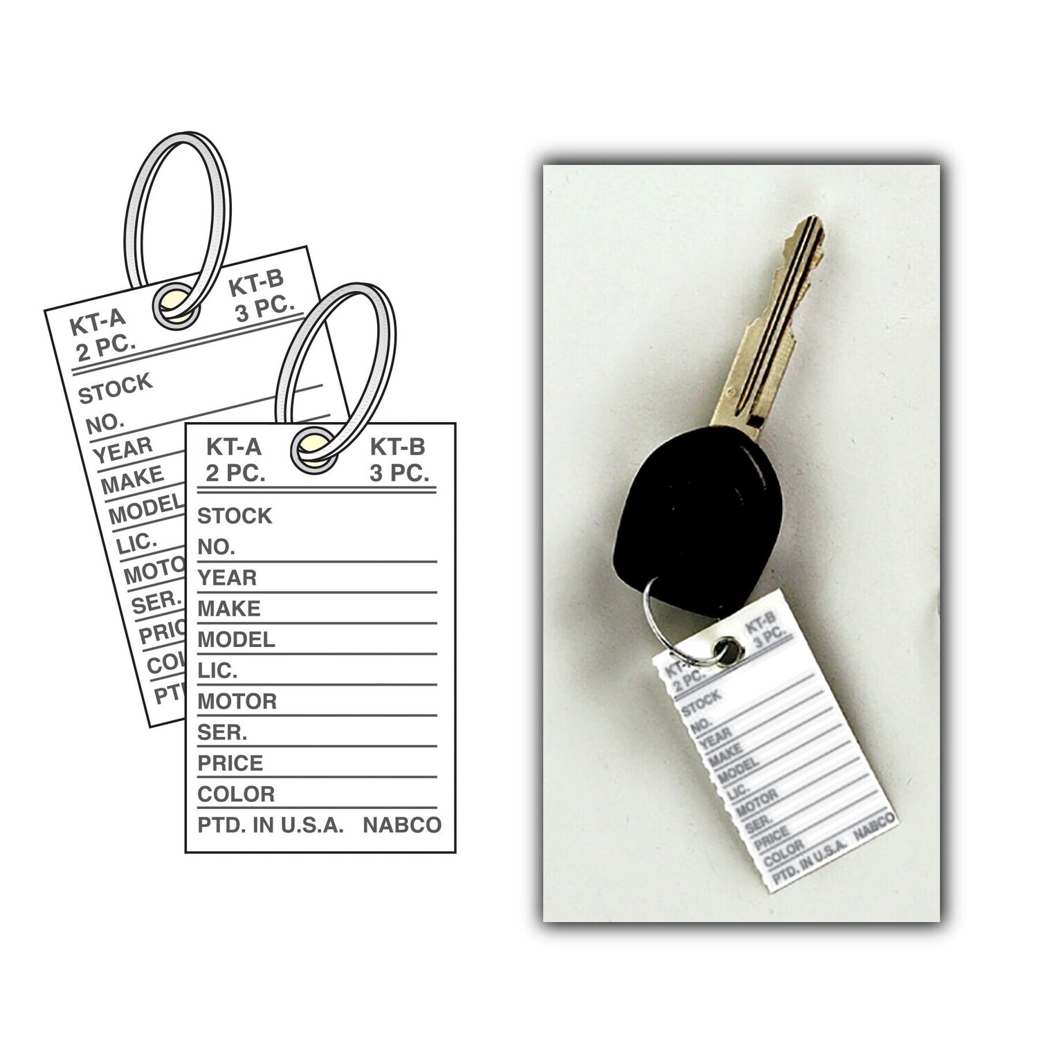Traditional Most Popular Vehicle Key Tags