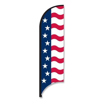 Stock Message Feather Flag
